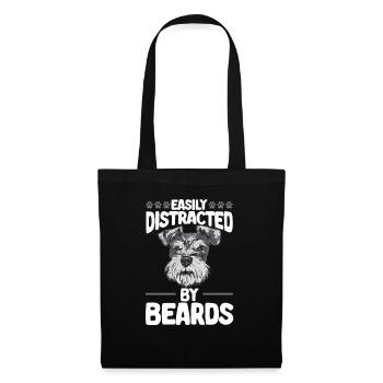 Schnauzer nain Chien Schnauzer - Sac en tissu - noir - Devant