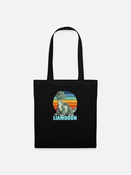 Liamodon Geschenkidee für Liam - Stoffbeutel - Schwarz