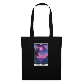 Cartes de tarot Carte de tarot L’étoile L’étoile - Sac en tissu - noir - Devant