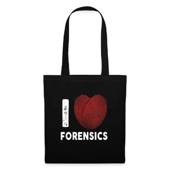 J’aime la criminalistique Scientifique Enquêteur - Sac en tissu - noir - Devant