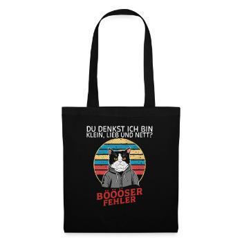 You think I'm small, sweet and nice? Fun - Tote Bag - black - Front