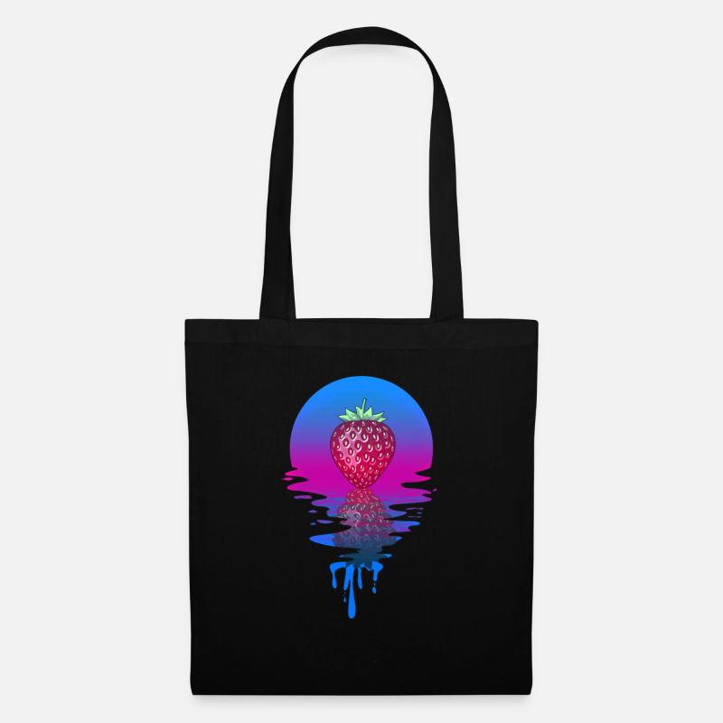 Sunset Strawberry - Tote Bag - black