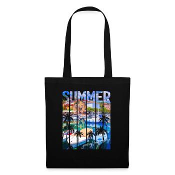 Kroatien Kroatien Kroatien Hrvatska Reisen Sommer opatija - Stoffbeutel - Schwarz - Vorne