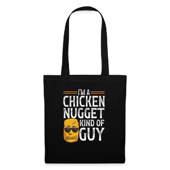 Nuggets de poulet Nuggets de poulet - Sac en tissu - noir - Devant
