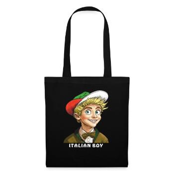 GARÇON ITALIE ITALIEN GARÇON - Sac en tissu - noir - Devant
