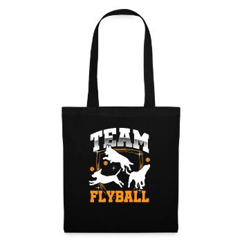 Flyball Canine Sport Agility Parcour Dog - Stoffbeutel - Schwarz - Vorne