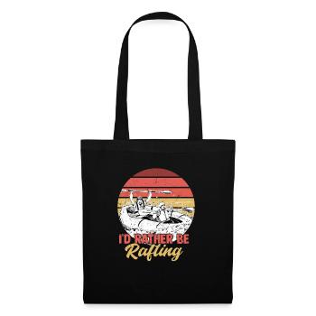 Je préfère faire du rafting - Sac en tissu - noir - Devant