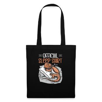 Official Sleeping House Bearded Dragon PJ Sleeps - Tote Bag - black - Front
