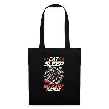 Go Kart Racing Kart Driver Enthusiast Kartier - Sac en tissu - noir - Devant