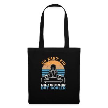 Go Kart Racing Kart Driver Enthusiast Kartier - Sac en tissu - noir - Devant