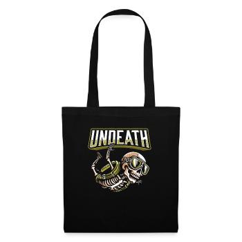 Parachutist Skydiving Skeleton - Tote Bag - black - Front