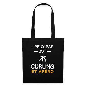 I can't I curling aperitif curler - Tote Bag - black - Front