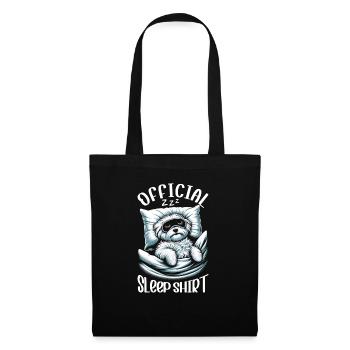 Official Sleeping Shepherd Maltese Dog PJ - Tote Bag - black - Front