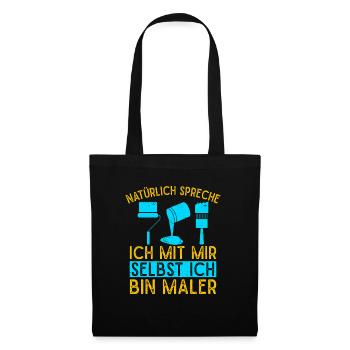 Maître peintre Parlez-moi moi-même Idée de peintre - Sac en tissu - noir - Devant