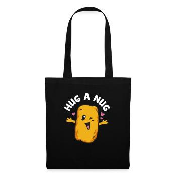 Nuggets de poulet Nuggets de poulet - Sac en tissu - noir - Devant