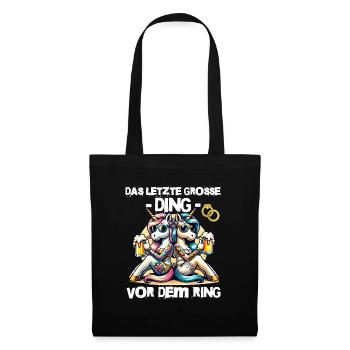 Enterrement de vie de garçon Mariée Enterrement de vie de jeune fille Grondement de femmes - Sac en tissu - noir - Devant