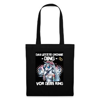 Enterrement de vie de garçon Mariée Enterrement de vie de jeune fille Grondement de femmes - Sac en tissu - noir - Devant