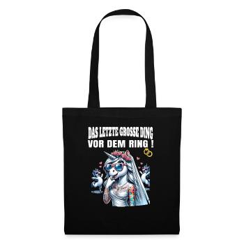 Enterrement de vie de garçon Mariée Enterrement de vie de jeune fille Grondement de femmes - Sac en tissu - noir - Devant
