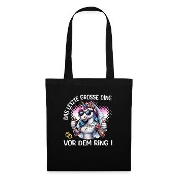 Enterrement de vie de garçon Mariée Enterrement de vie de jeune fille Grondement de femmes - Sac en tissu - noir - Devant