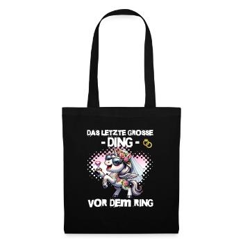 Enterrement de vie de garçon Mariée Enterrement de vie de jeune fille Grondement de femmes - Sac en tissu - noir - Devant