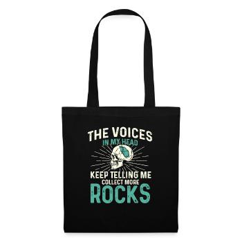 Les voix dans ma tête - Geode Hunter Geology - Sac en tissu - noir - Devant
