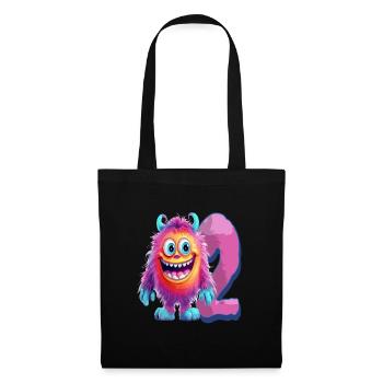 Conception de monstres pour enfants - Deux ans - 2. - Sac en tissu - noir - Devant