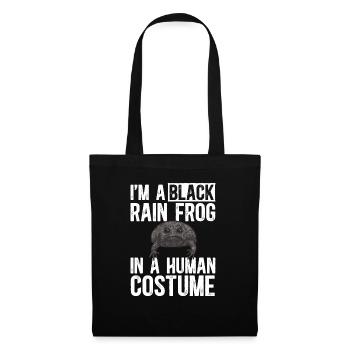 Black Rain Frog Breviceps Fuscus Frog - Tote Bag - black - Front