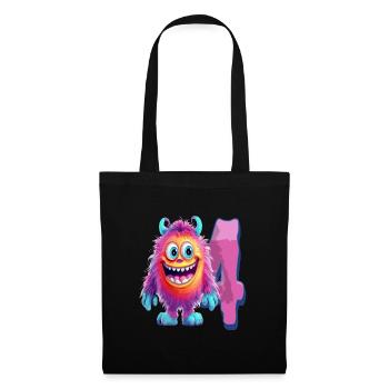 Monster design for children – four years - Tote Bag - black - Front