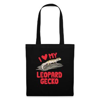 Leopard Gecko Reptile Pet Gecko - Tote Bag - black - Front