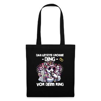 Enterrement de vie de garçon Mariée Enterrement de vie de jeune fille Grondement de femmes - Sac en tissu - noir - Devant