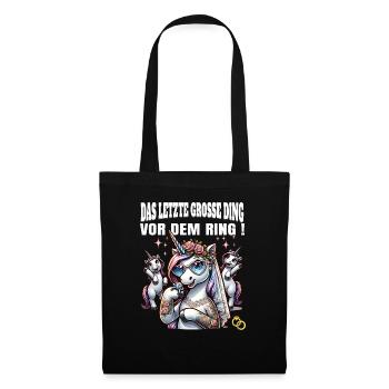 Enterrement de vie de garçon Mariée Enterrement de vie de jeune fille Grondement de femmes - Sac en tissu - noir - Devant