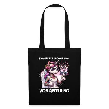 Enterrement de vie de garçon Mariée Enterrement de vie de jeune fille Grondement de femmes - Sac en tissu - noir - Devant