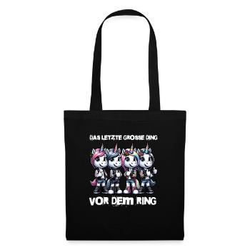 Enterrement de vie de garçon Mariée Enterrement de vie de jeune fille Grondement de femmes - Sac en tissu - noir - Devant