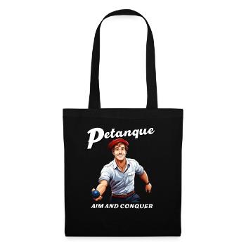 PETANQUE AIM AND CONQUER - Tote Bag - black - Front