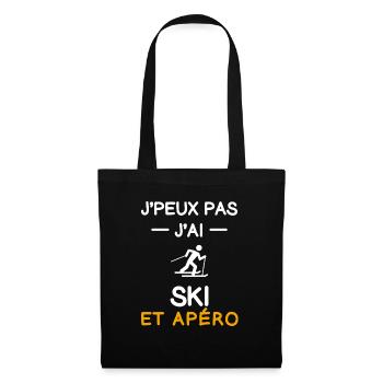 I can't I have ski aperitif skier - Stoffbeutel - Schwarz - Vorne