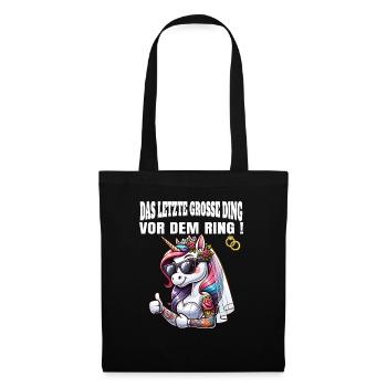 Enterrement de vie de garçon Mariée Enterrement de vie de jeune fille Grondement de femmes - Sac en tissu - noir - Devant
