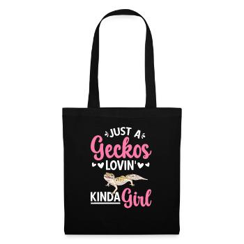 Leopard Gecko Reptile Pet Gecko - Tote Bag - black - Front
