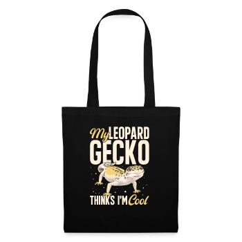 Leopard Gecko Reptile Pet Gecko - Tote Bag - black - Front