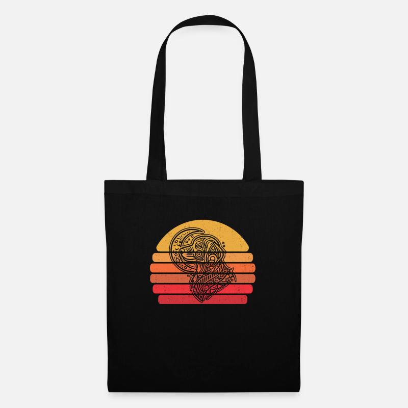 Golden Doodle Moon Phases - Stoffbeutel - Schwarz