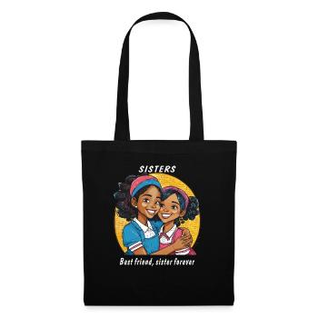 SISTERS Best friend, sister forever - Tote Bag - black - Front
