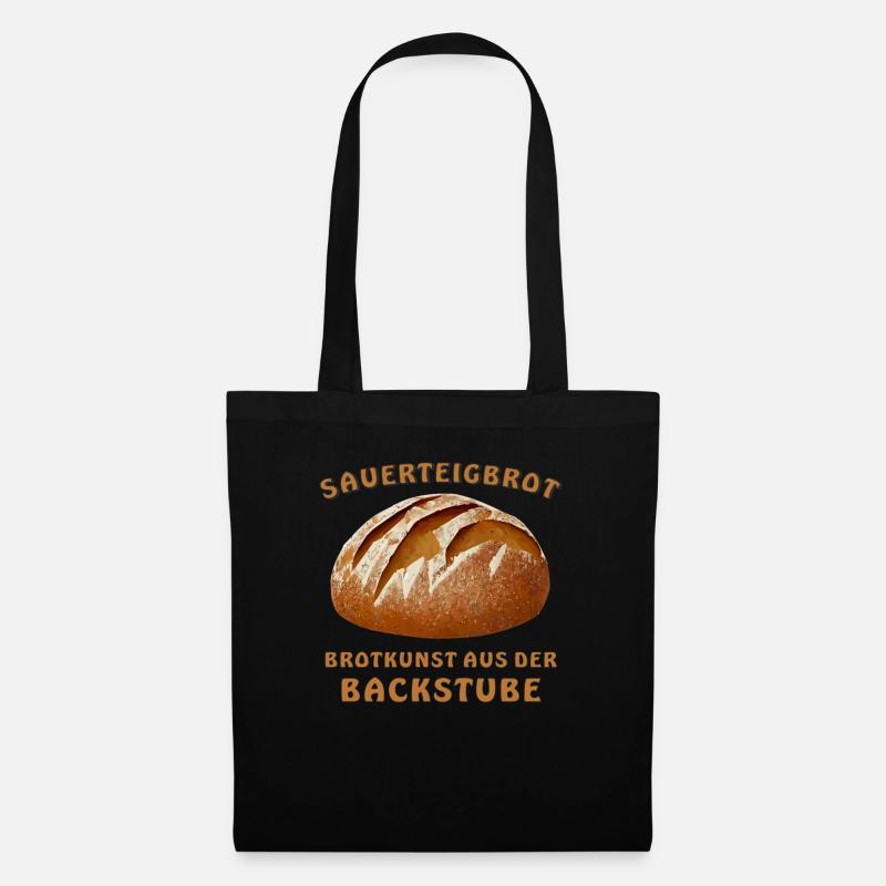 BROT SAUERTEIGBROT BROTKUNST - Stoffbeutel - Schwarz