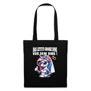 Enterrement de vie de garçon Mariée Enterrement de vie de jeune fille Grondement de femmes - Sac en tissu - noir - Devant