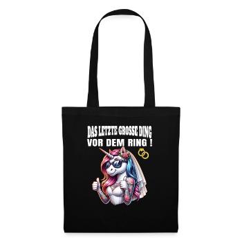 Enterrement de vie de garçon Mariée Enterrement de vie de jeune fille Grondement de femmes - Sac en tissu - noir - Devant