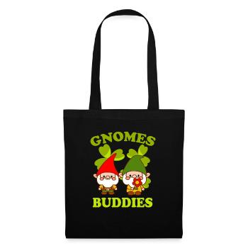 Gnomes Buddies Idée cadeau amusante pour nain de pelouse - Sac en tissu - noir - Devant