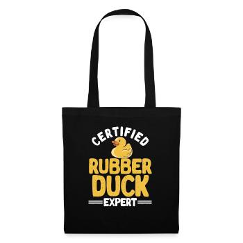 Canard en caoutchouc Canard en caoutchouc - Sac en tissu - noir - Devant