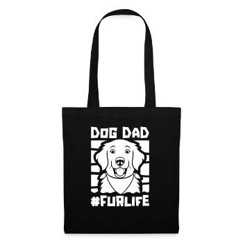 Golden Retriever Chien Papa Pour La Vie - Sac en tissu - noir - Devant