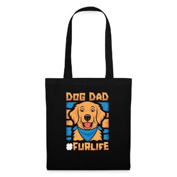 Golden Retriever Père Chien Papa Pour La Vie - Sac en tissu - noir - Devant