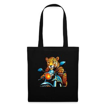 LEOPARD MOTORRAD - Stoffbeutel - Schwarz - Vorne