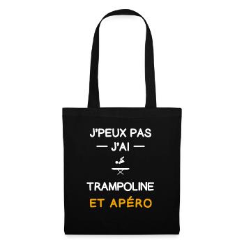 I can't I trampoline aperitif gymnast - Tote Bag - black - Front