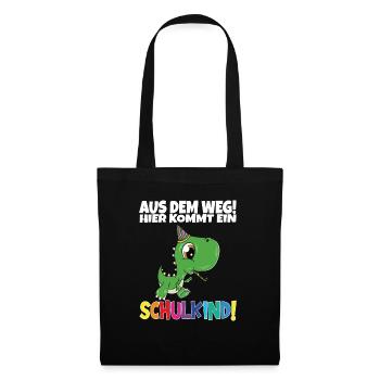 Écolier 2024 entrant à l'école - Sac en tissu - noir - Devant